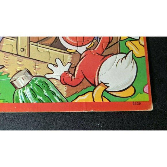 Vintage 1960s Jaymar Walt Disney Mickey Mouse Club Donald Duck Picnic Puzzle - Picture 5 of 10